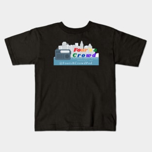 Four's a Crowd Podcast Logo 1 Kids T-Shirt